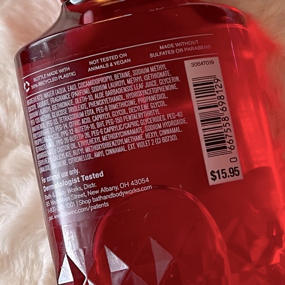 BBW 🫧 2 Shower Gels Winter Candy Apple & Twisted Peppermint🫧 NWT - Picture 5 of 7